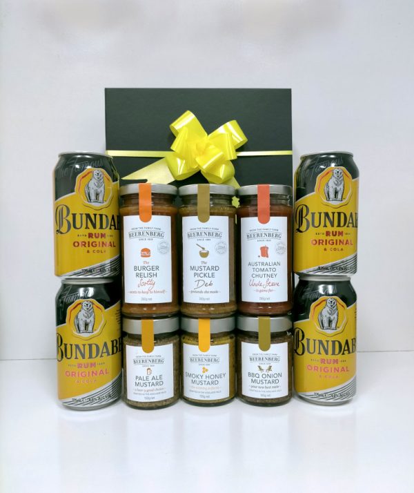 rum mustard gift hamper for him