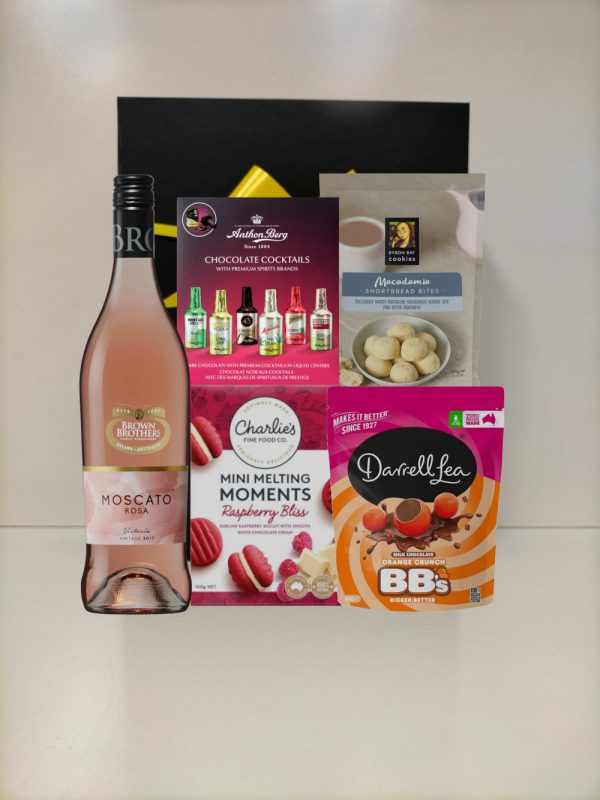 Moscato Rose chocolate gift pack