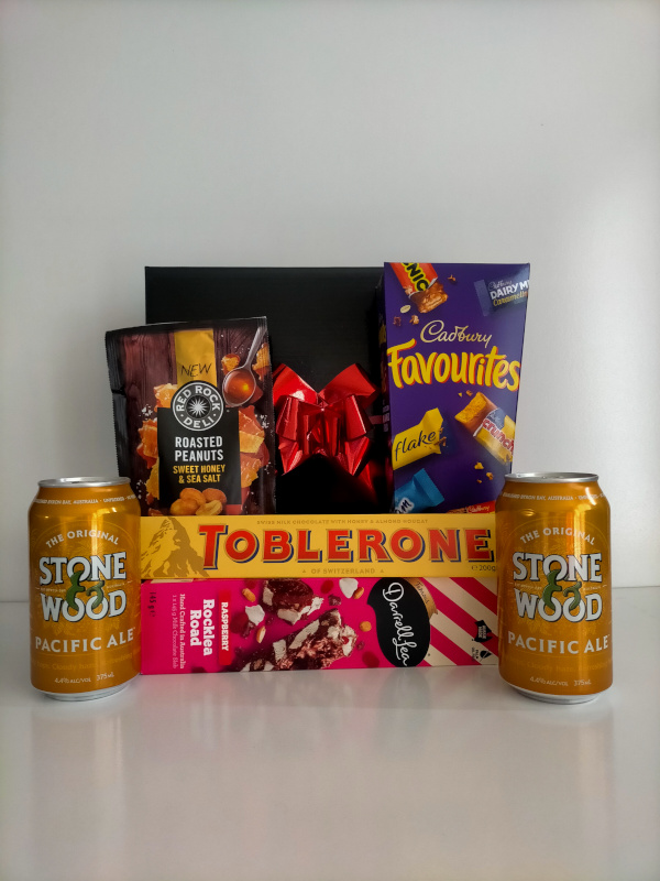 stone wood chocolate beer gift